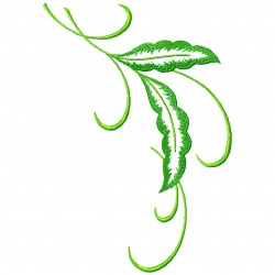 Flowers And Tree Embroidery Design 12